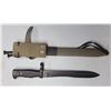 Image 5 : Spanish Bayonet 14" long M1964 CETME "C" BAYONET with frog and scabbard.