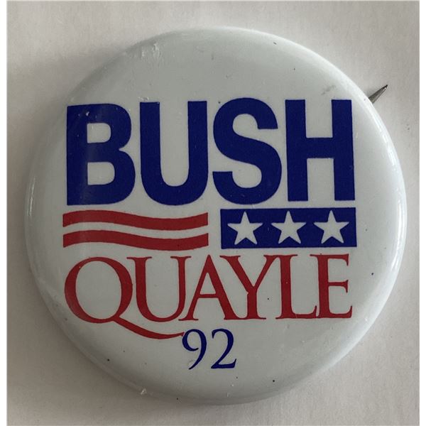Bush-Quayle 1992 Presidential campaign pin