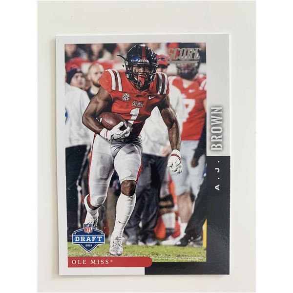 2019 PANINI SCORE #DFT-10 A.J. BROWN CARD