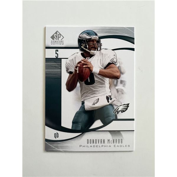 Philadelphia Eagles Donovan McNabb SP Signature Edition Football Card