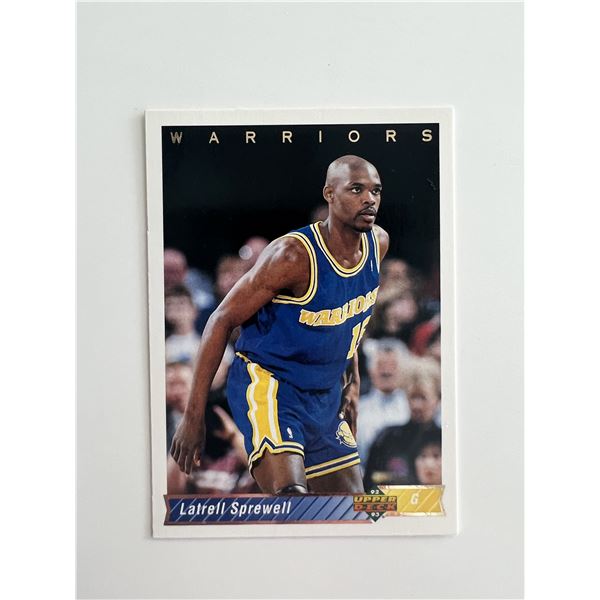 Golden State Warriors Latrell Sprewell 1992-93 Upper Deck #386 Basketball Card
