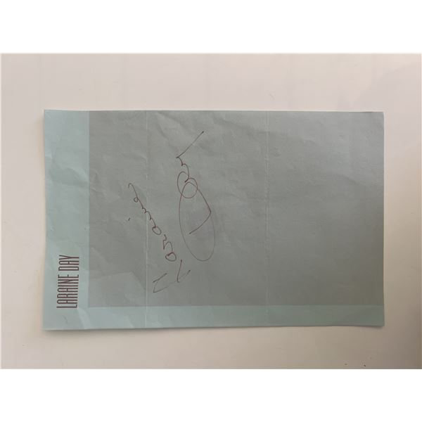 Actress Laraine Day original signature