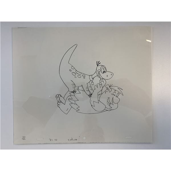 The Flintstones original hand drawn artwork for cartoon