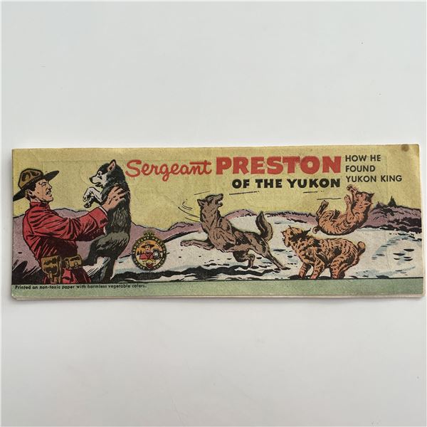 Sergeant Preston of the Yukon 1956 promotional comic book