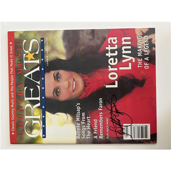 Loretta Lynn signed magazine