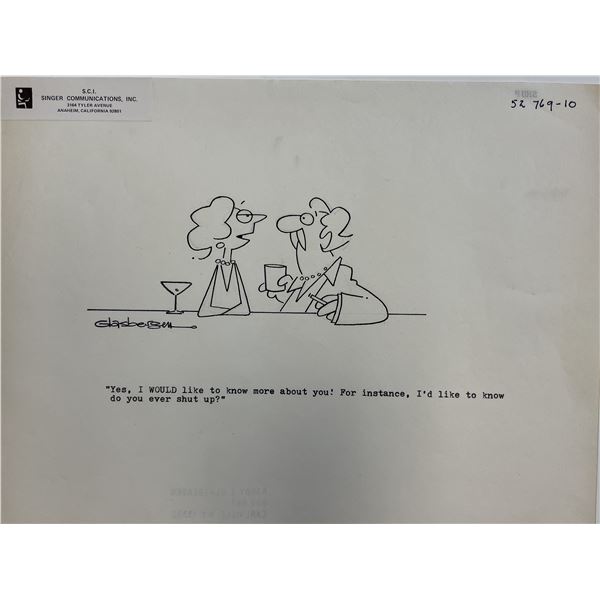 Randy Glasbergen Original Cartoon