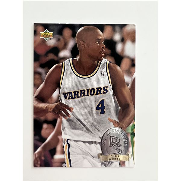 Golden State Warriors Chris Webber limited edition 1993 Upper Deck trading card