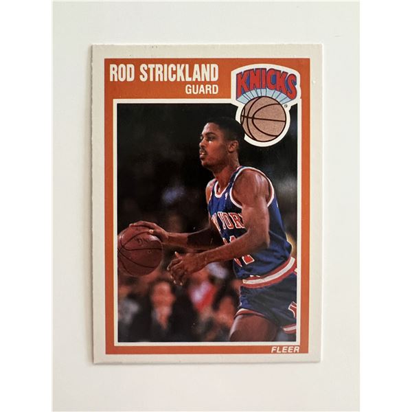 New York Knicks Rod Strickland 1989-90 Fleer  #104 Basketball Card