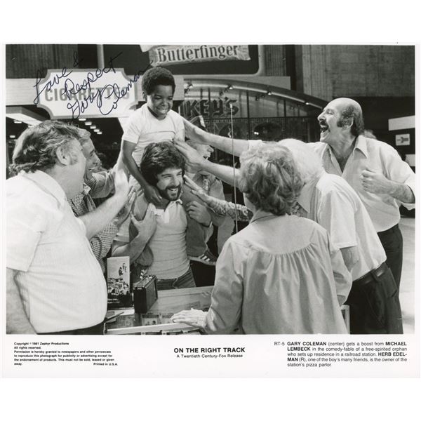 Gary Coleman signed On the Right Track