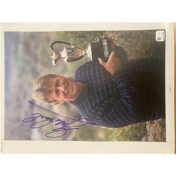 Golf Tour Champion Graham Marsh signed magazine page