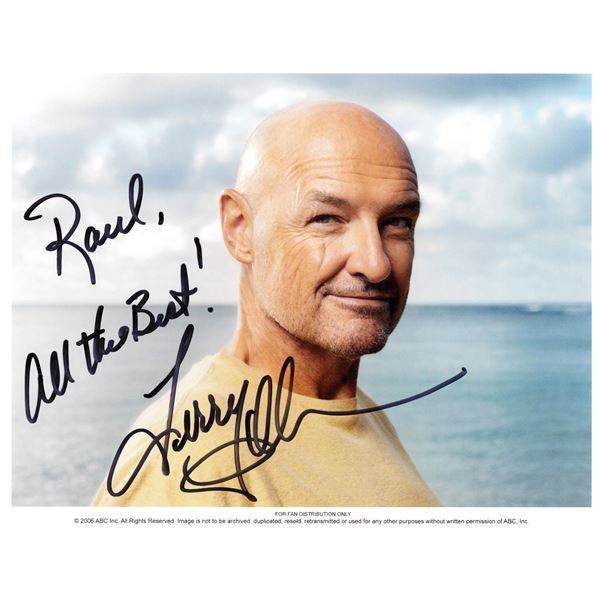 Terry O'Quinn signed Lost photo