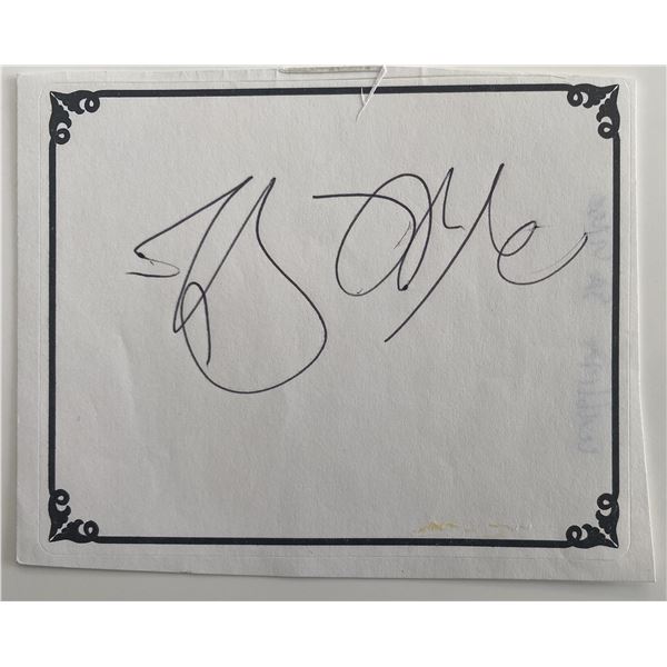 Author William Safire original signature