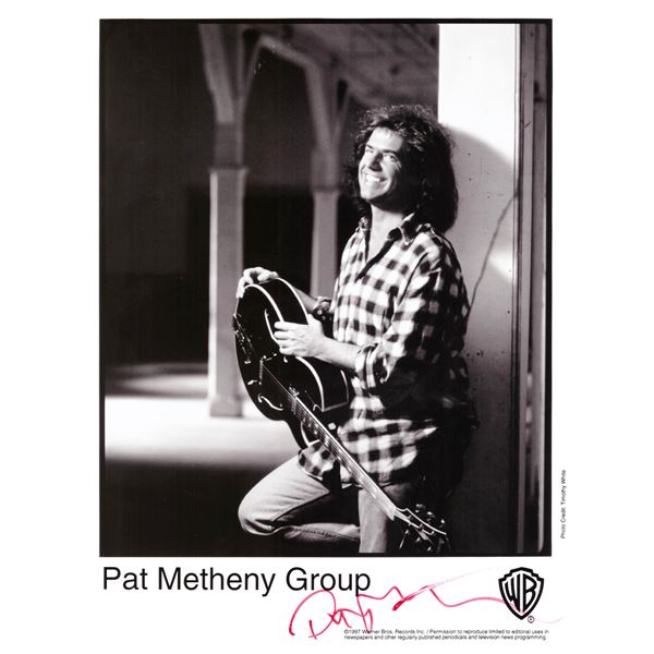 Pat Metheny signed photo