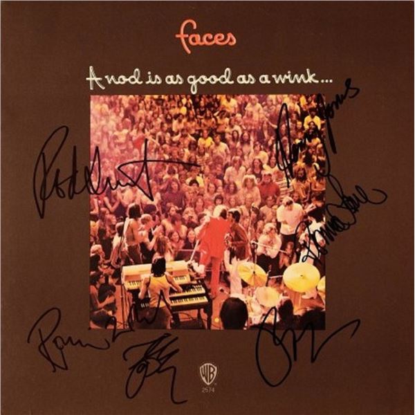 Faces signed A Nod Is As Good As A Wink album