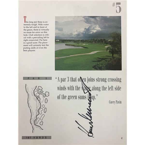 PGA Tour Champion Keith Clearwater signed magazine page
