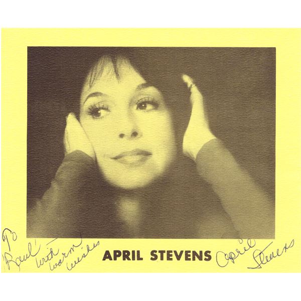 April Stevens signed photo