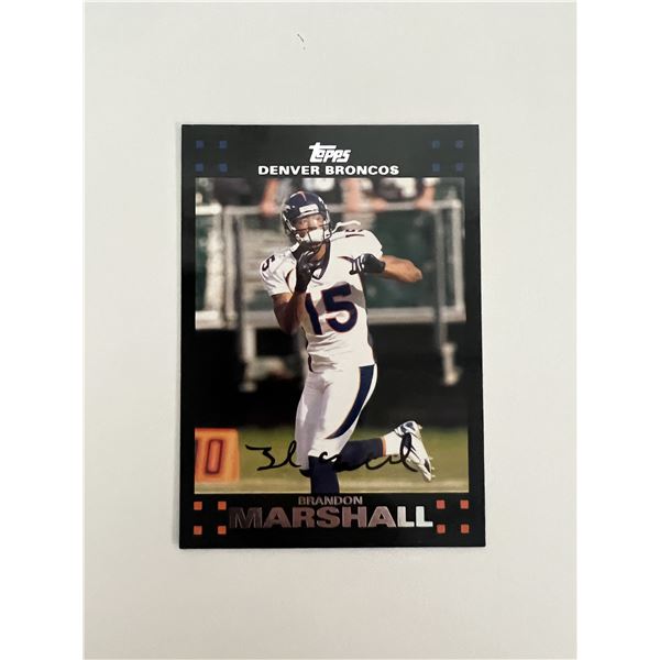 2007 Topps Brandon Marshall Denver Broncos #140 Football Card