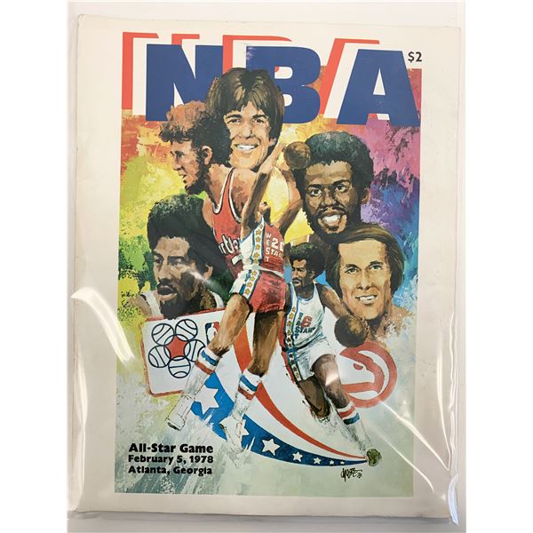 NBA All-Star Game Program Book Feb 5th 1978 Atlanta Georgia
