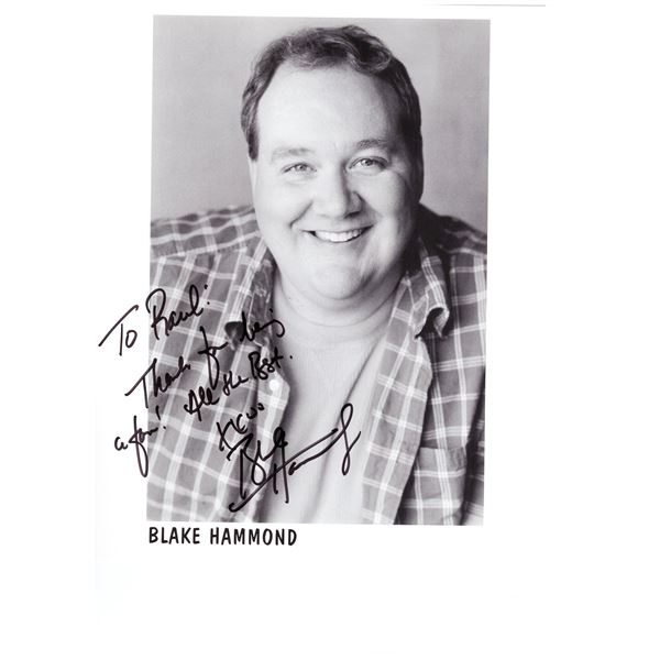 Blake Hammond signed photo