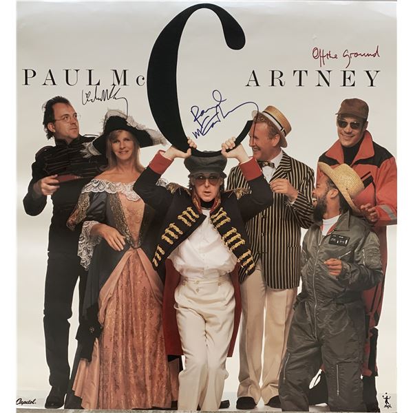 Paul McCartney Off The Ground signed poster