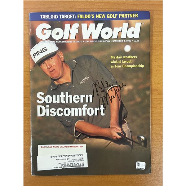 Billy Mayfair signed 1995 Golf World Magazine