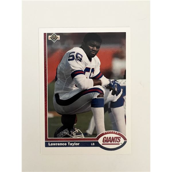 New York Giants Lawrence Taylor 1991 Upper Deck #445 Trading Card