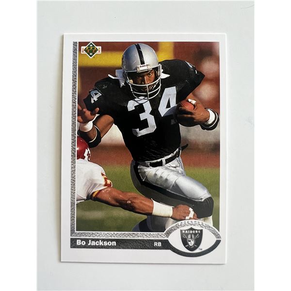 Los Angeles Raiders Bo Jackson 1991 Upper Deck  #155 Football Card