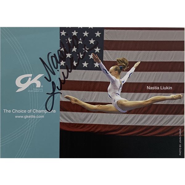 Gold medalist Nastia Liukin signed photo