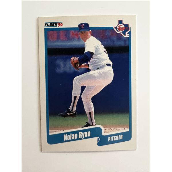 Texas Rangers Nolan Ryan 1990 Fleer #313 Baseball Card