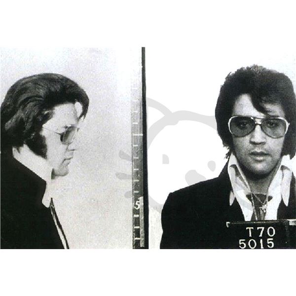 Elvis Presley Mugshot reprint