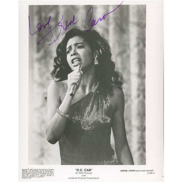 Irene Cara signed D.C. Cab movie photo