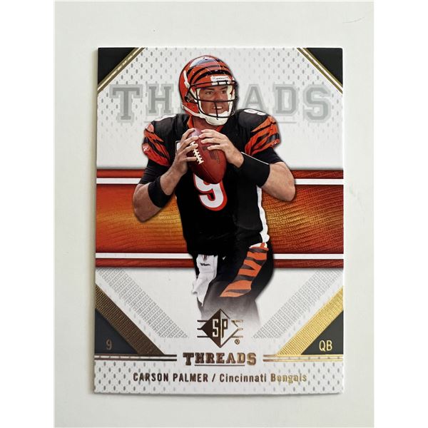 Cincinnati Bengals Carson Palmer 2009 Threads Football Card #16