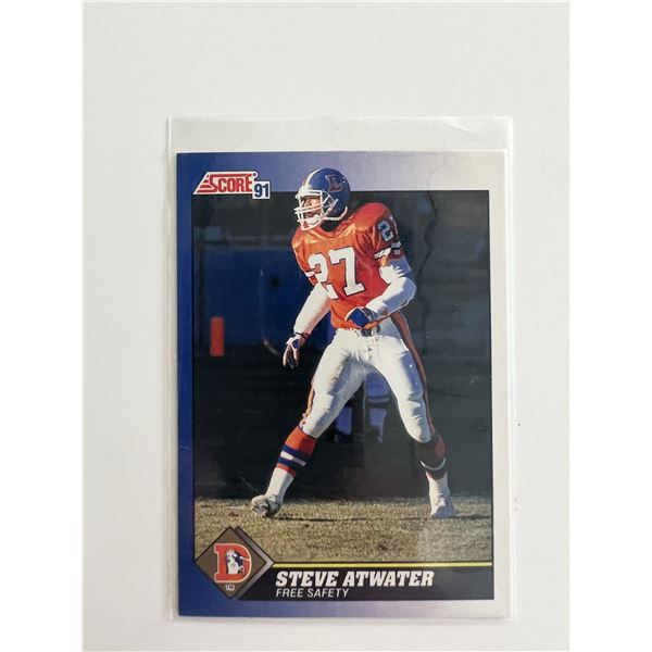 Denver Broncos Steve Atwater Score 1991 Football Card #23