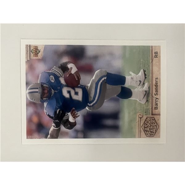 Detroit Lions Barry Sanders 1992 Upper Deck #306 trading card