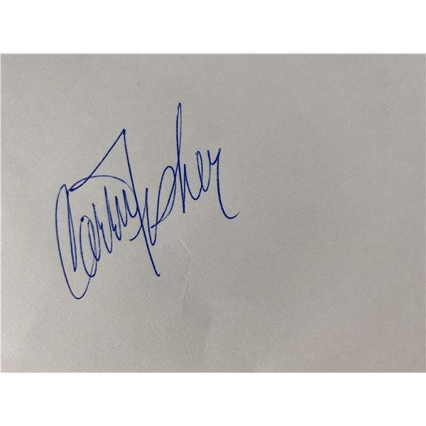 Carrie Fisher original signature