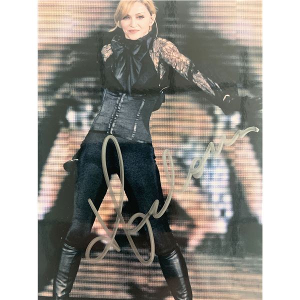 Madonna signed photo