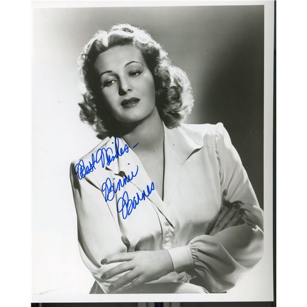 Binnie Barnes signed photo