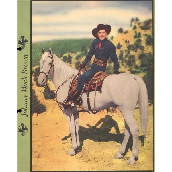 Johnny Mack Brown magazine page