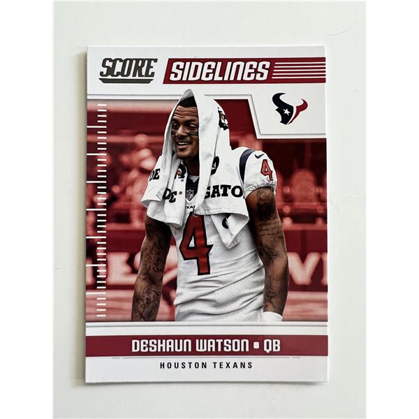 Houston Texans Deshaun Watson 2018 Score Sidelines Football Card  #4