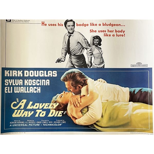A Lovely Way to Die 1968 vintage movie poster
