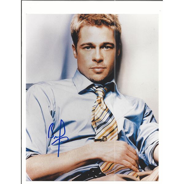Brad Pitt signed photo