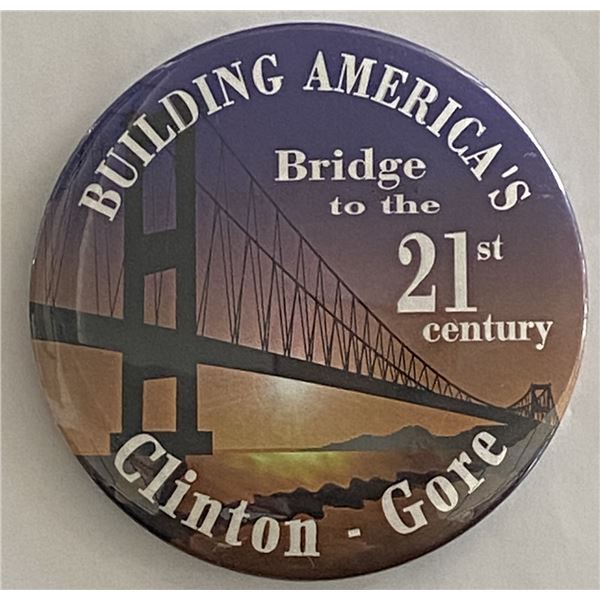 Bill Clinton- Al Gore 1996 political pin