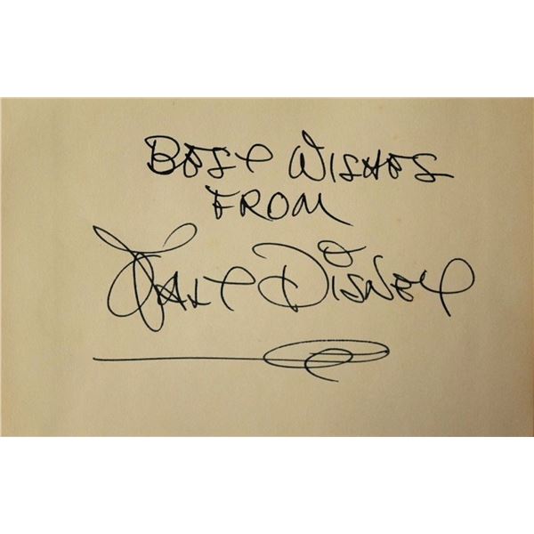 Walt Disney signature slip