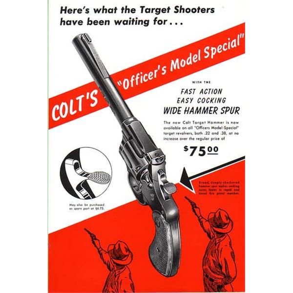 Colt's "Officer Model's Special" Reprint Gun ad