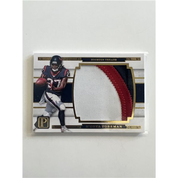 Houston Texans D'Onta Foreman Patch Football Card
