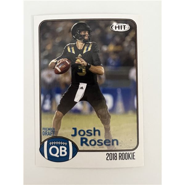 UCLA Bruins Josh Rosen 2018 Sage Premier Draft 2018 Rookie Football Trading Card