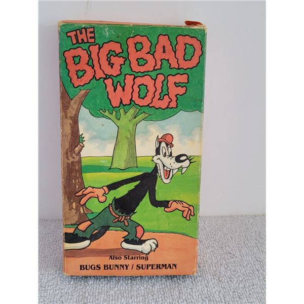 THE BIG BAD WOLF STARRING BUGS BUNNY SUPERMAN VHS