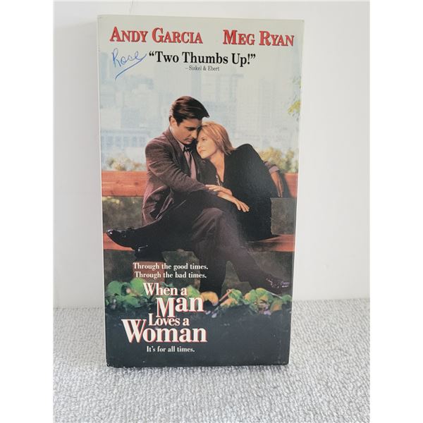 WHEN A MAN LOVES A WOMAN ANDY GARCIA MEG RYAN VHS