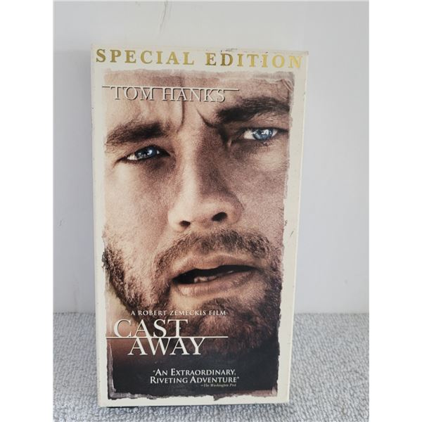 CAST AWAY TOM HANKS VHS