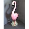 Image 2 : HAND BLOWN GLASS FLAMINGO (PINK)
